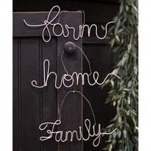 Farm Family Home Script Metal Ornament 3 asstd. - $37.32