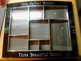 Things Remembered Engraved Photo Frame Black Chrome &quot;One Perfect Brother... - $19.77