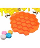 Mold for soap food grade silicone candy molds beehive honeycomb - $9.95