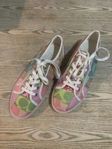 Coach Dawnell Signature patchwork Lace Up Tennis Sneaker Shoes Size 7.5 M - $39.99