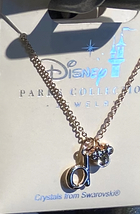 Disney Park Mickey Faux Gem Icon Lower Case Letter Initial D Necklace Gold Color