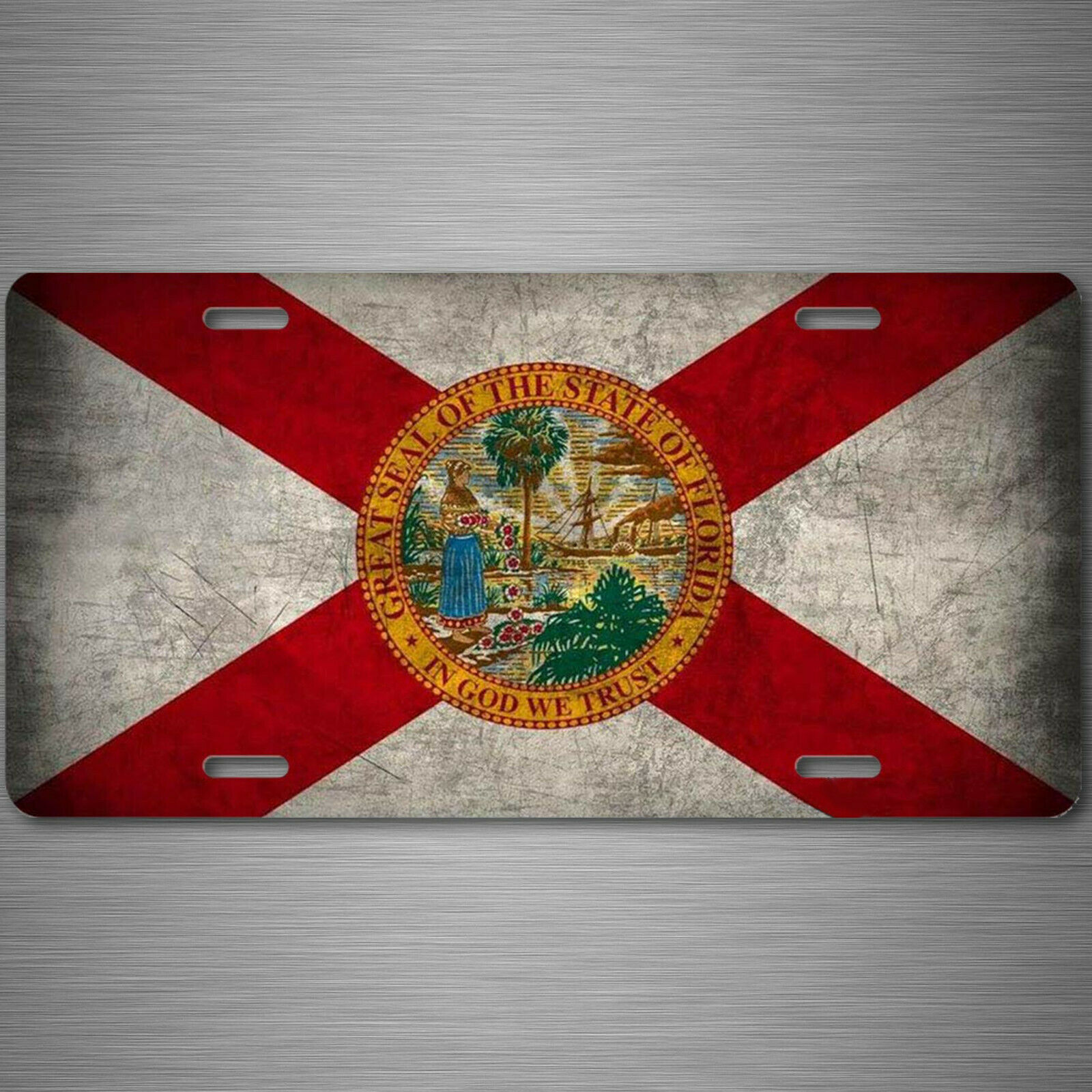 state of florida flag license plate