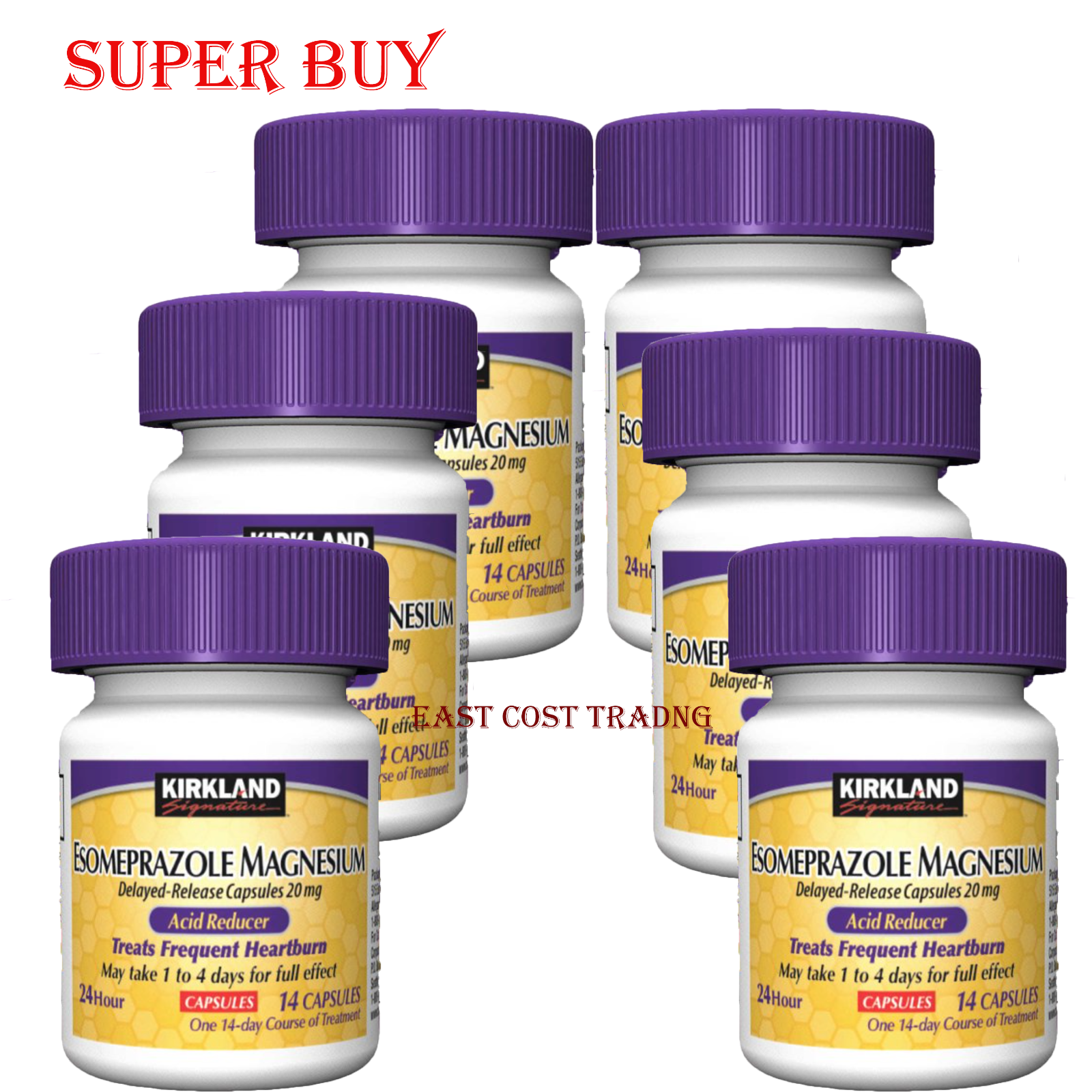 Kirkland Signature Esomeprazole Magnesium 20mg Acid Reducer 14 28 or 42