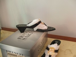 New In Box Franko Sarto Black Kid Sushi Leather Sandals, Size 6.5 M ( 61/2) - $69.29