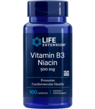 Life Extension Vitamin B3 Niacin 500 mg 100 Caps - $30.86