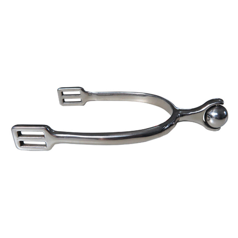 Stainless Steel English Spur Precision Polished With Roller Ball ...