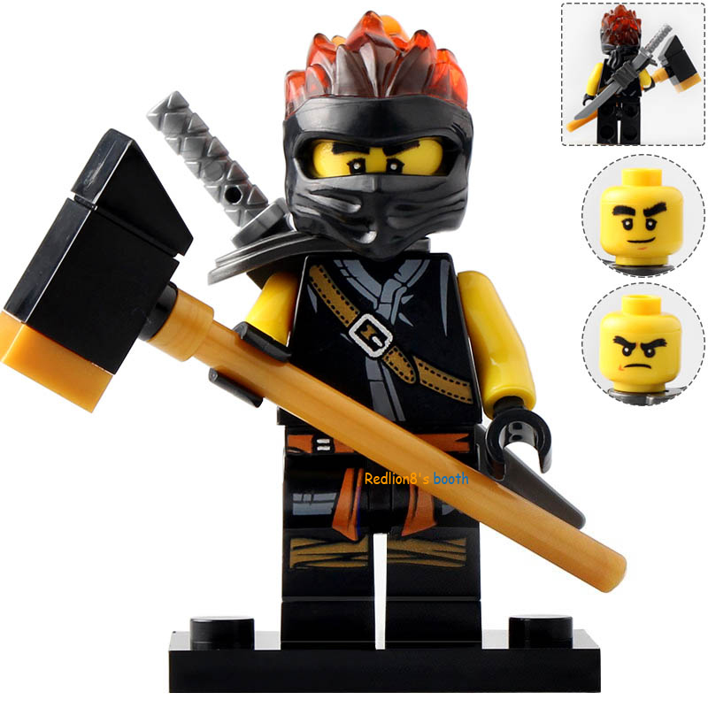 Cole Ninjago Minifigures Lego Compatible Toys