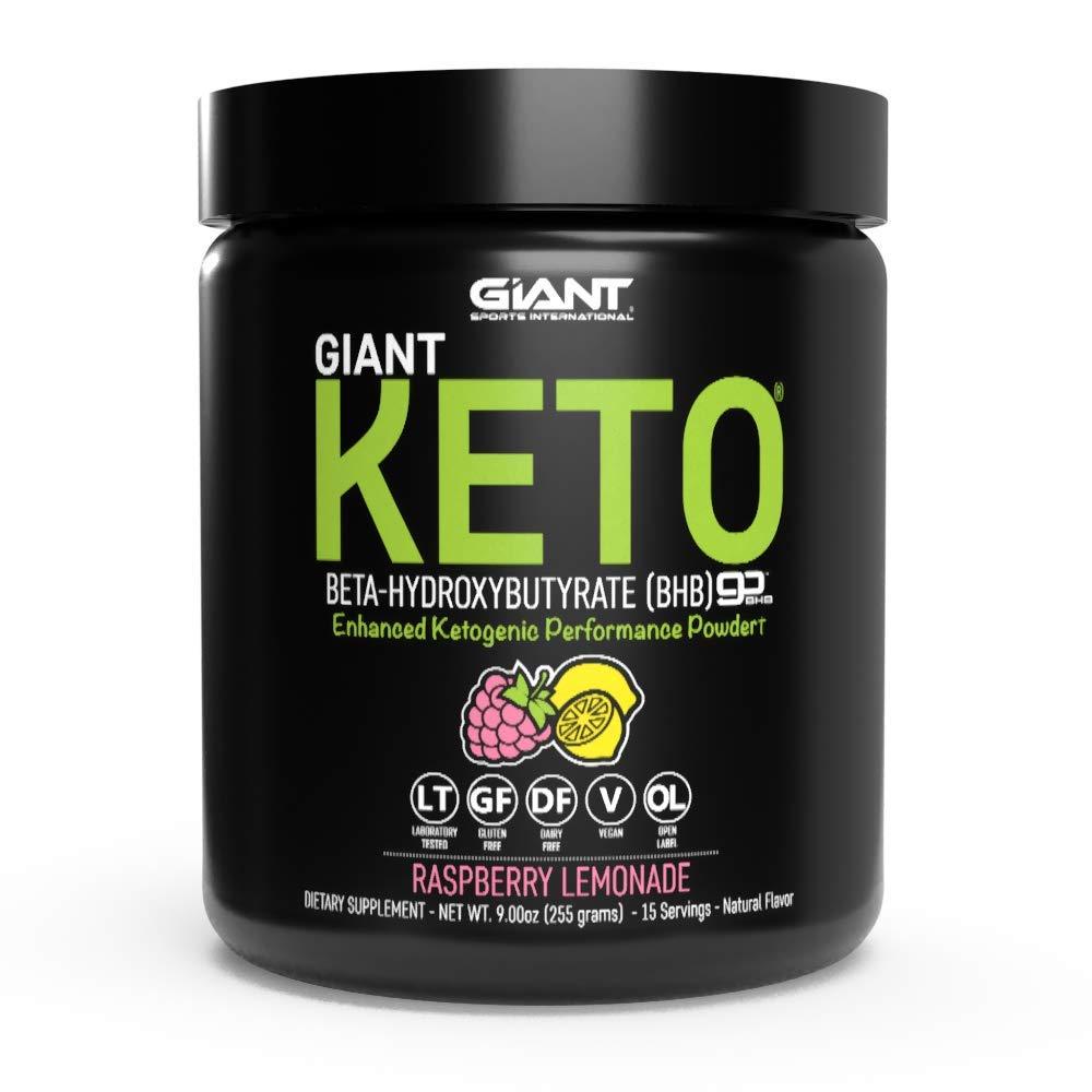 Giant Sports Giant Keto - Exogenous Ketone Supplement Raspberry Lemonade 15 Serv