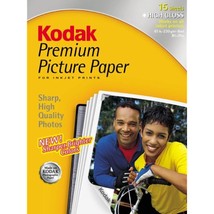 Kodak 8245276 Premium Picture Paper 8.5Inx11In, 15 Sheets - $42.99