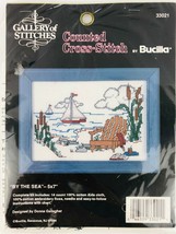 Bucilla Gallery of Stitches Counted Cross Stitch By the Sea 5 x 7 Sail Boat - $15.93