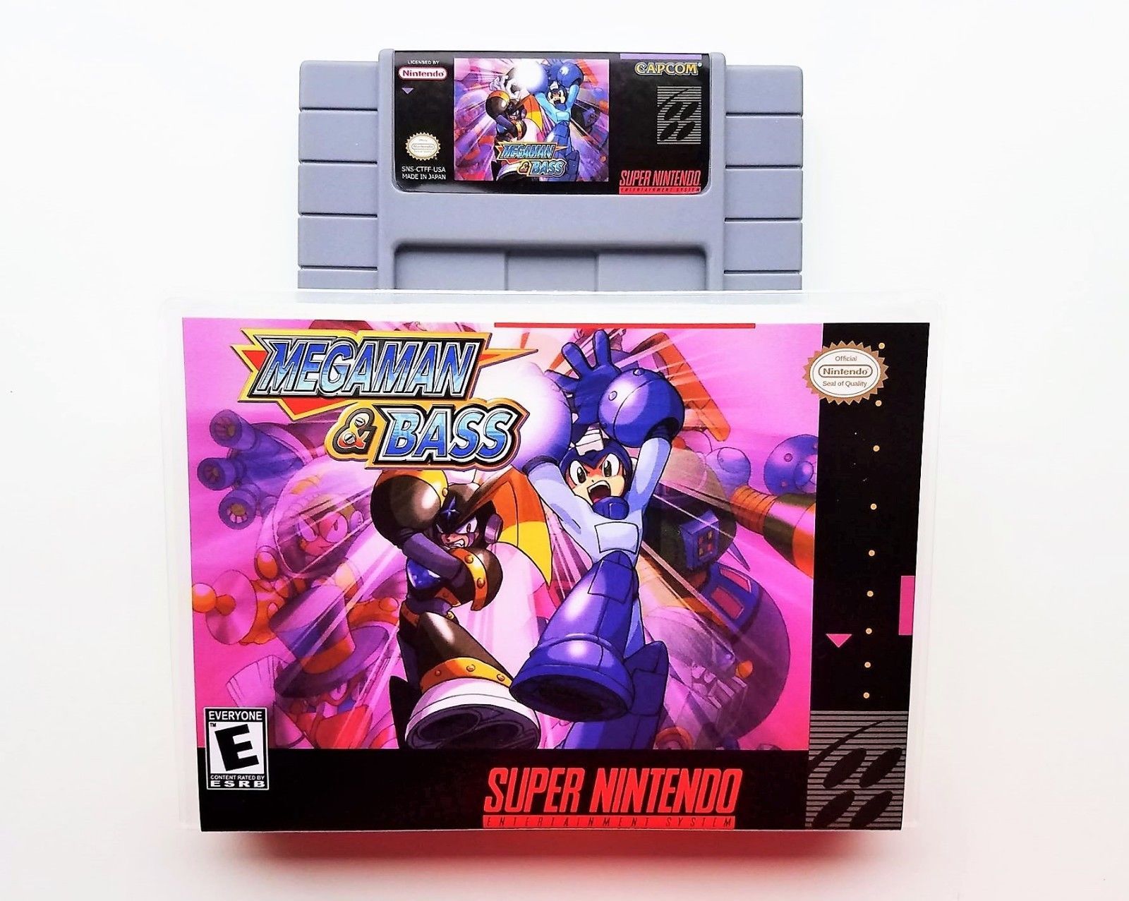 Megaman and Bass ENGLISH (Game / Case Box) Super Nintendo SNES - (USA Seller)