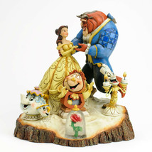 Jim Shore Beauty & Beast Figurine "Carved By Heart" by Disney Traditions 7.75" H image 1