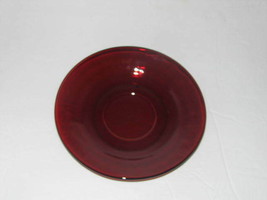 Vintage Ruby Red Depression Glass SAUCER Small Plate 5.75 Inch - $14.83