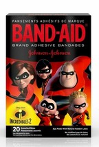 24 boxes Band-Aid Decorated Disney Incredibles 2 Lot of 480 bandages - $29.69