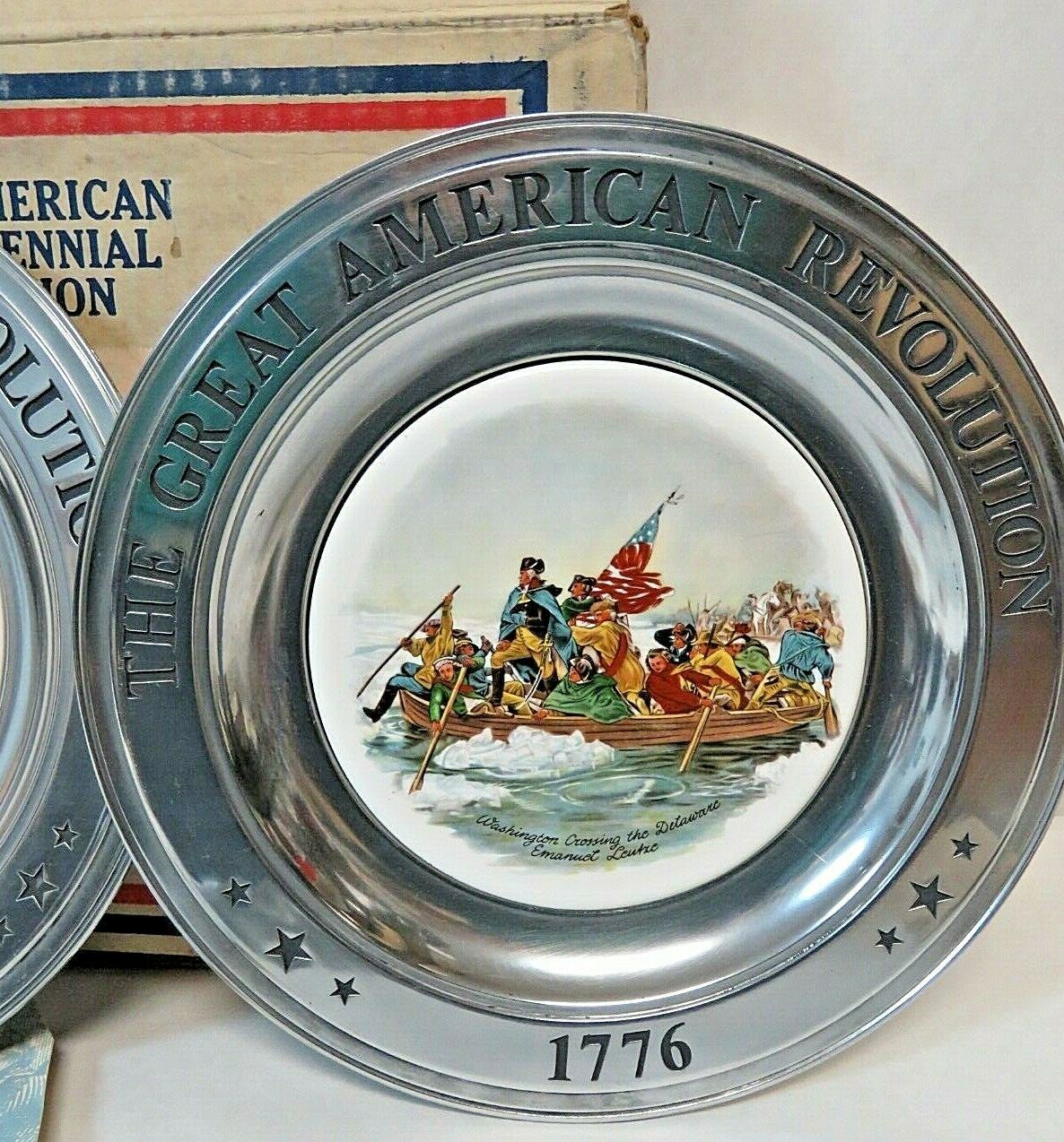 The American Revolution Bicentennial Collection Collector Pewter Plates