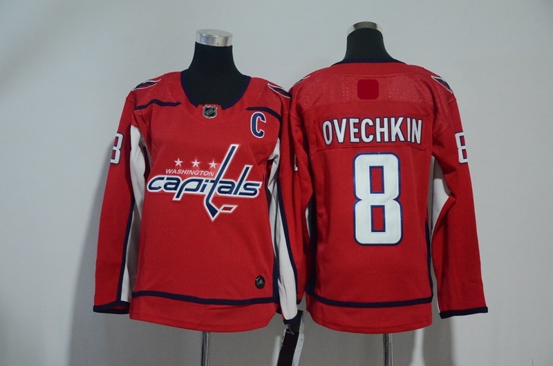 Youth Washington Capitals Jerseys 8 Alex Ovechkin Jersey Red Hockey