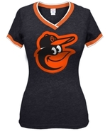 5th &amp; Ocean by New Era Women&#39;s Baltimore Orioles Triple Flock T-Shirt - ... - $38.00