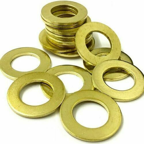 M6 6mm SOLID BRASS WASHERS FORM A 