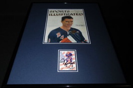 Andy Bathgate Signed Framed 16x20 1959 Sports Illustrated Cover Display Rangers image 1