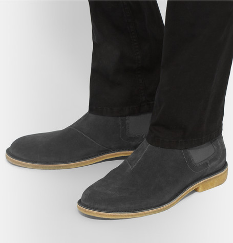 grey suede boot men