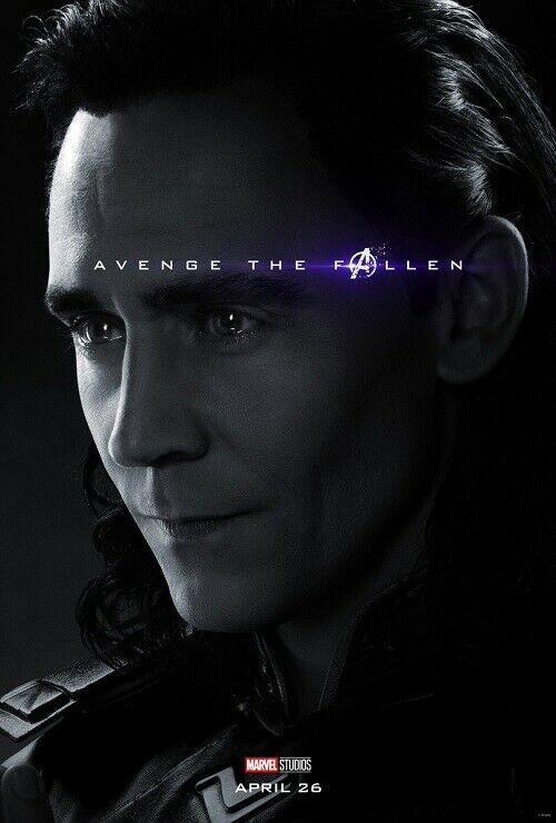 Avengers End Game Poster Loki Marvel Movie Art Print 14x21 24x36 27x40 32x48