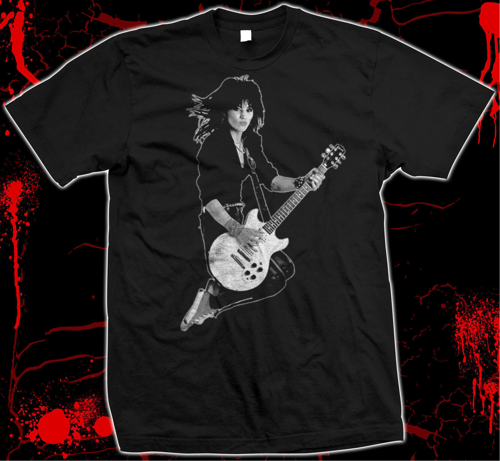 Joan Jett - The Runaways - Blackhearts - Hand Screened 100% cotton t-shirt