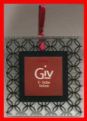 Photo Frame Mirrored Effect Stand and/or Hanging 3 3/4 inch diameter--2" Picture - $9.85