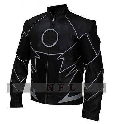Teddy Sears Hunter Zolomon Flash Zoom Leather Jacket BNWT