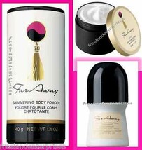 Womens Fragrance Set FAR AWAY ~NEW~ (Quantity of 1 Set-Talc, Roll On, Softener) - $29.95
