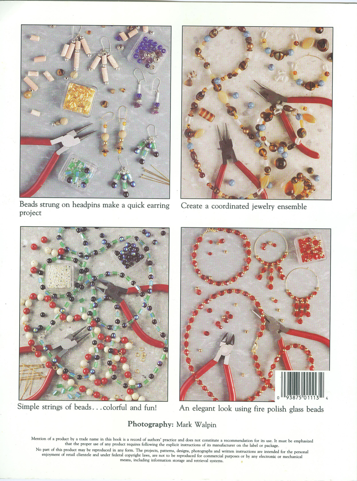 Basic Beading StepBy Step Techniques How To Book Booklet Pamphlet Nonfiction