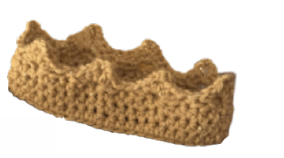 7. Gold Crown Crochet