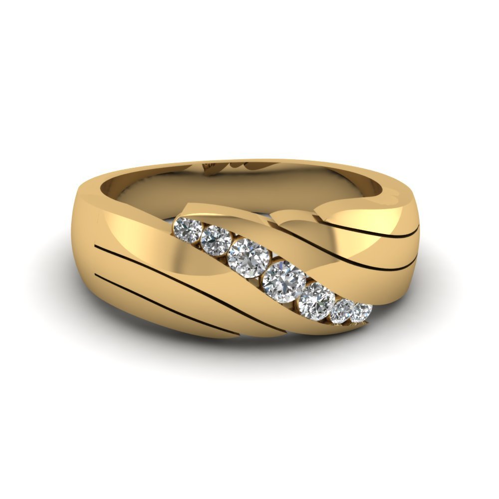 Mens 14K Yellow Gold Rings for sale | Only 4 left at -75%
