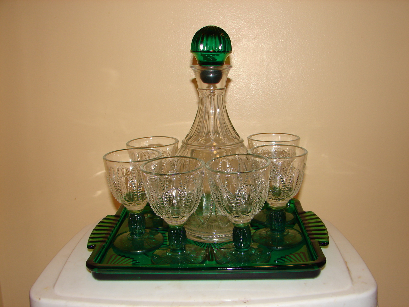 Glassware Vintage Avon Decanter and Cordial Glass Set Other
