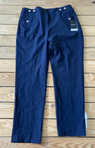 Dkny NWT Women’s Dress Pants Size 8 Mods Tropica Navy Blue K1 - $26.64