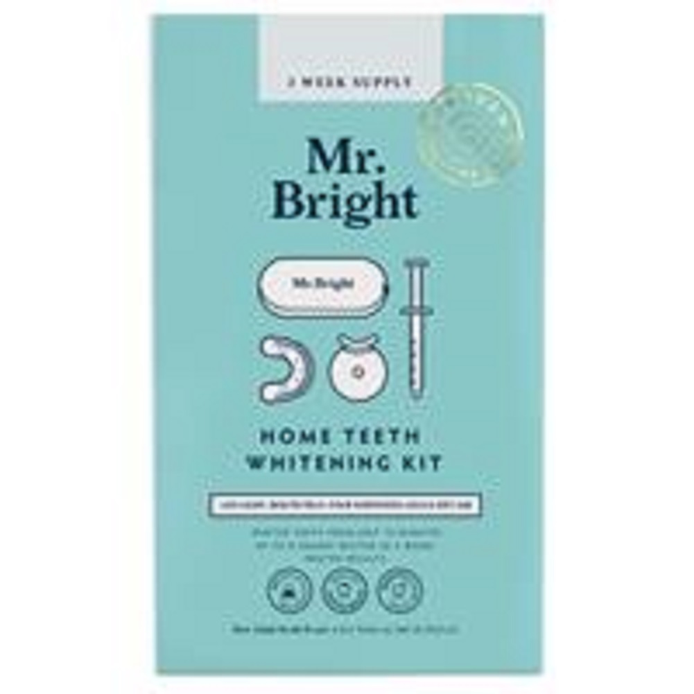 Mr Bright Home Teeth Whitening Kit Zip Case LED Light & x4 Gel Tubes Online Only