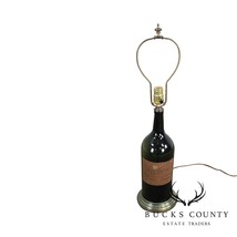 &quot;Vieux Cognac&quot; Bottle Table Lamp Bronze Colored Base Mid Century Modern - $295.00