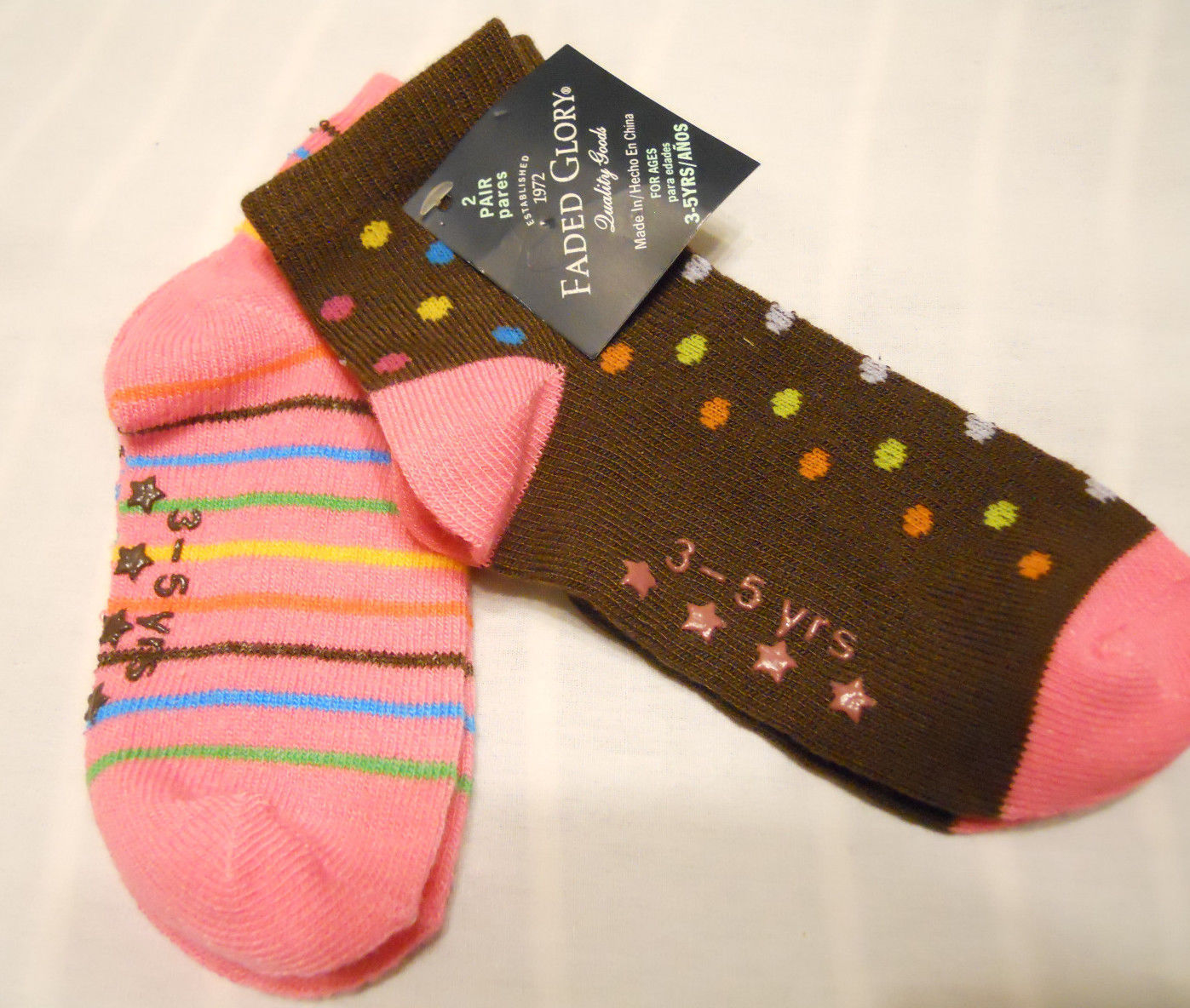 NWT I HEART U SOCKS Size Infant Toddler 3-12 MONTHS Goldbug BABY GIRL or BOY