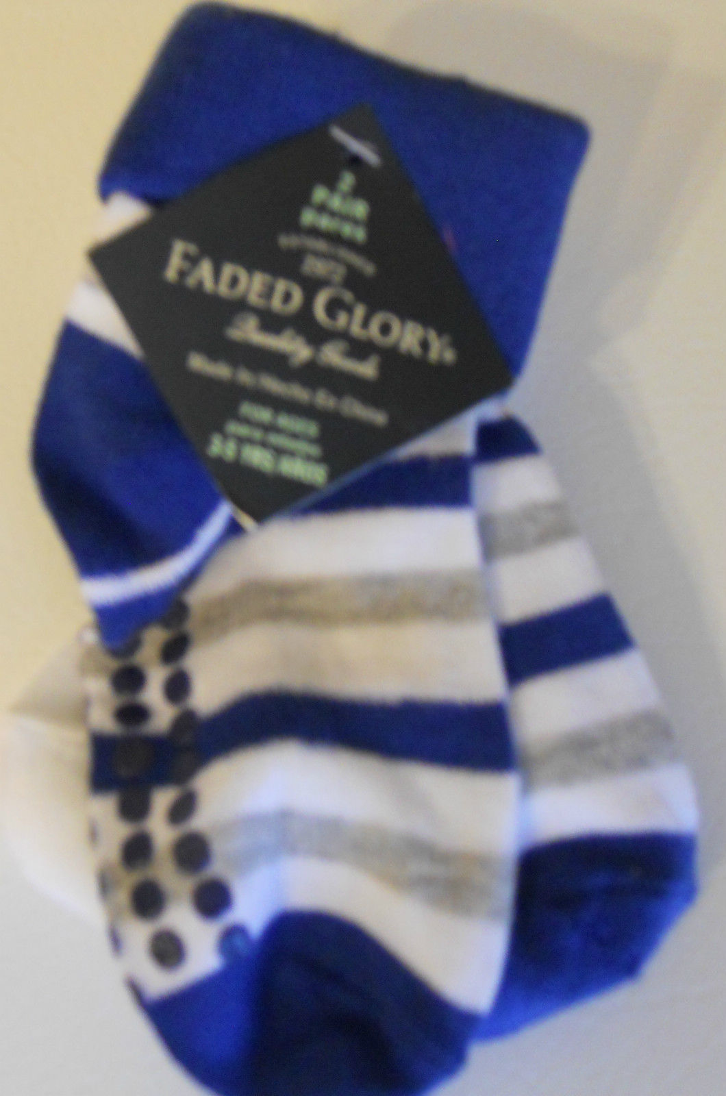 Infant Non-Skid Socks Faded Glory Boy Girl S 0-6M 6-18M 18-36M 3-5 Years NEW