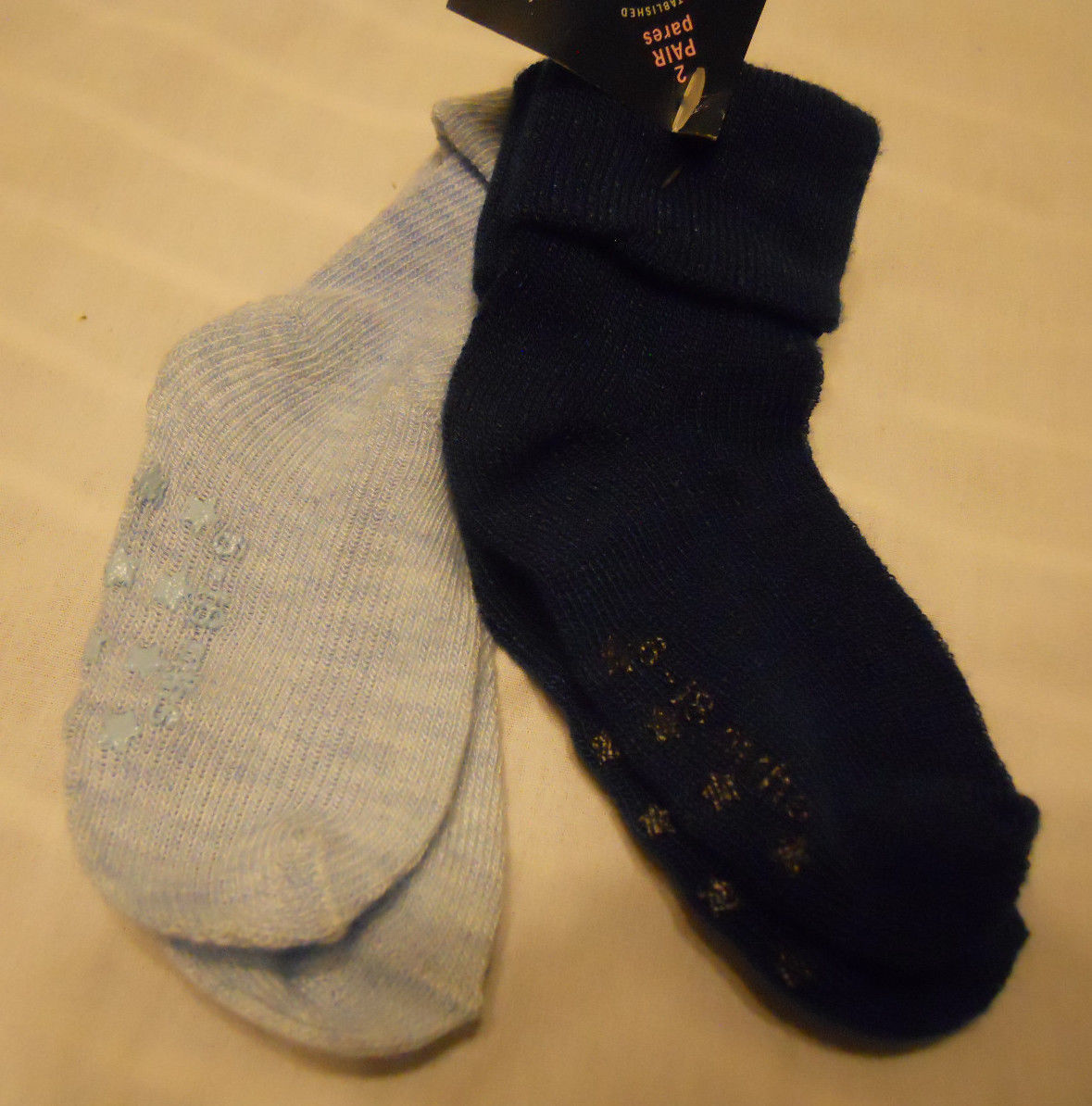 Infant Non-Skid Socks Faded Glory Boy Girl S 0-6M 6-18M 18-36M 3-5 Years NEW
