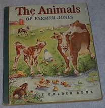 The Animals of Farmer Jones Old Vintage 1943 Little Golden Book  Blue Binding - $19.95
