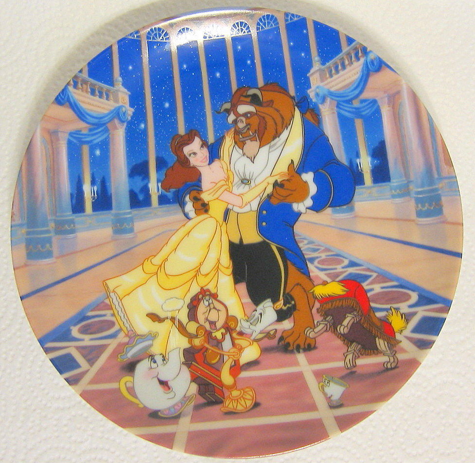 Beauty and the Beast Plate Disney Loves First Dance Limited Edition ...