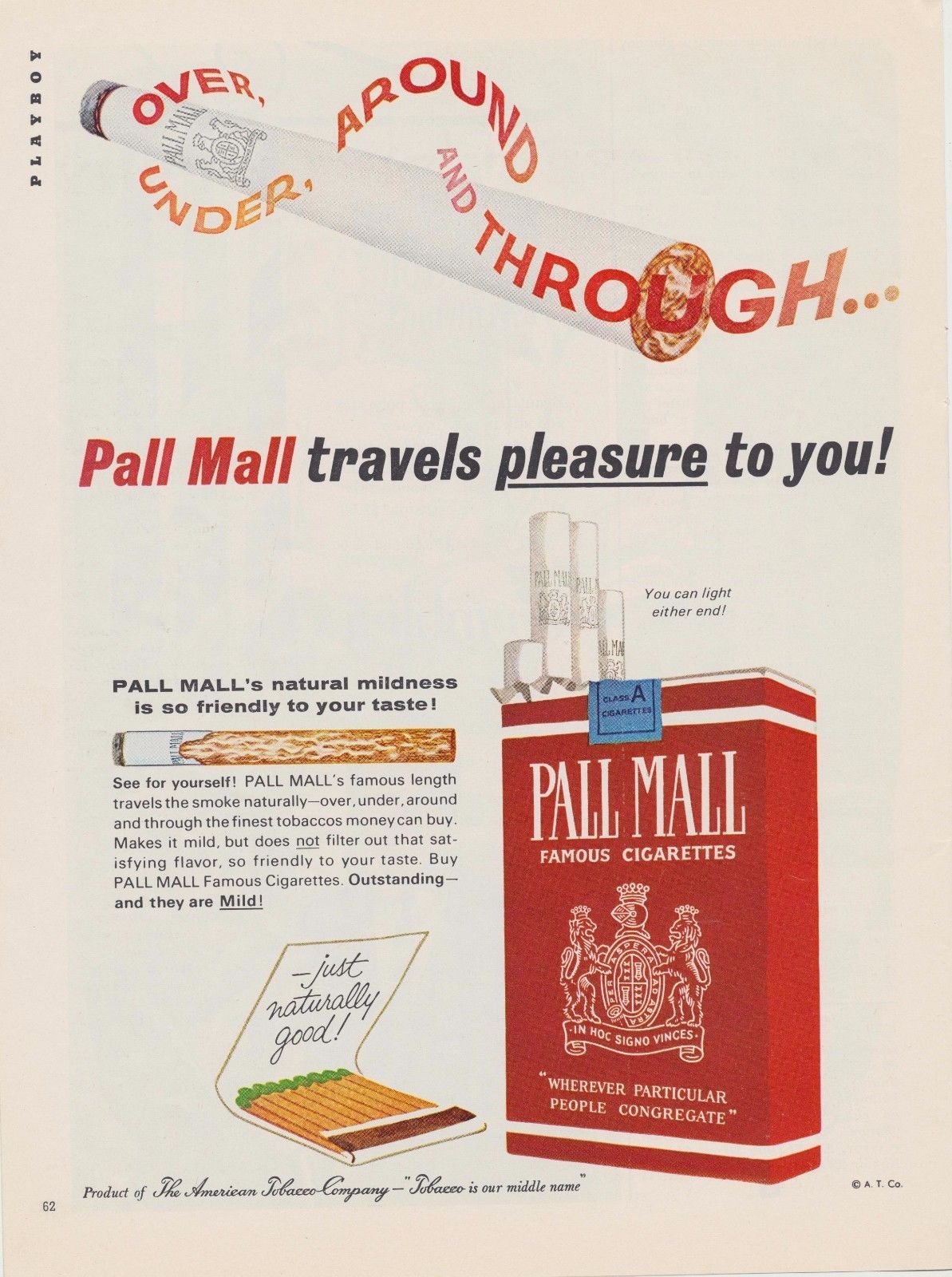 Vintage 1964 Cigarette Tobacco Advertising Pall Mall & Winston 2 Ad Lot ...