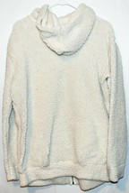 Rue 21 Women's Off-White Lightweight Oversize Fuzzy Fleece Hooded Jacket Size M image 2