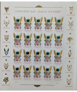Year of the Rabbit Lunar New Year 2023  (USPS) MINT SHEET FOREVER STAMPS - $18.95
