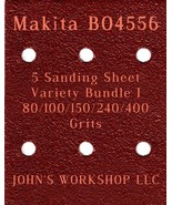 Makita BO4556 - 80/100/150/240/400 Grits - 5 Sandpaper Variety Bundle I - $7.53