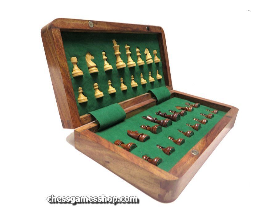 Wooden chess sets - Top quality gift - FREE SHIPPING - foldable board & chessmen