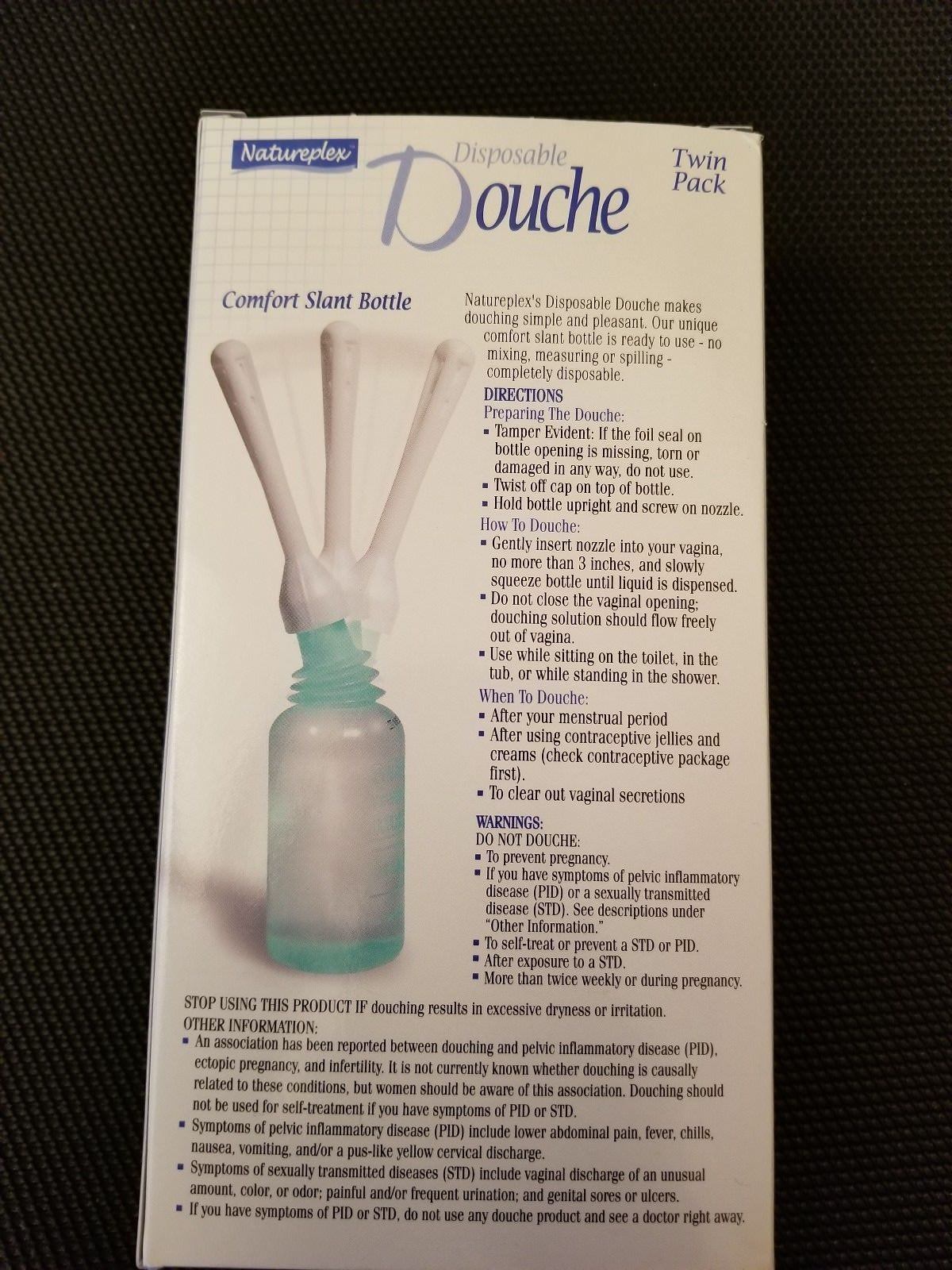 Natureplex Vinegar & Water Disposable Douche, Refresh and Cleans, 2