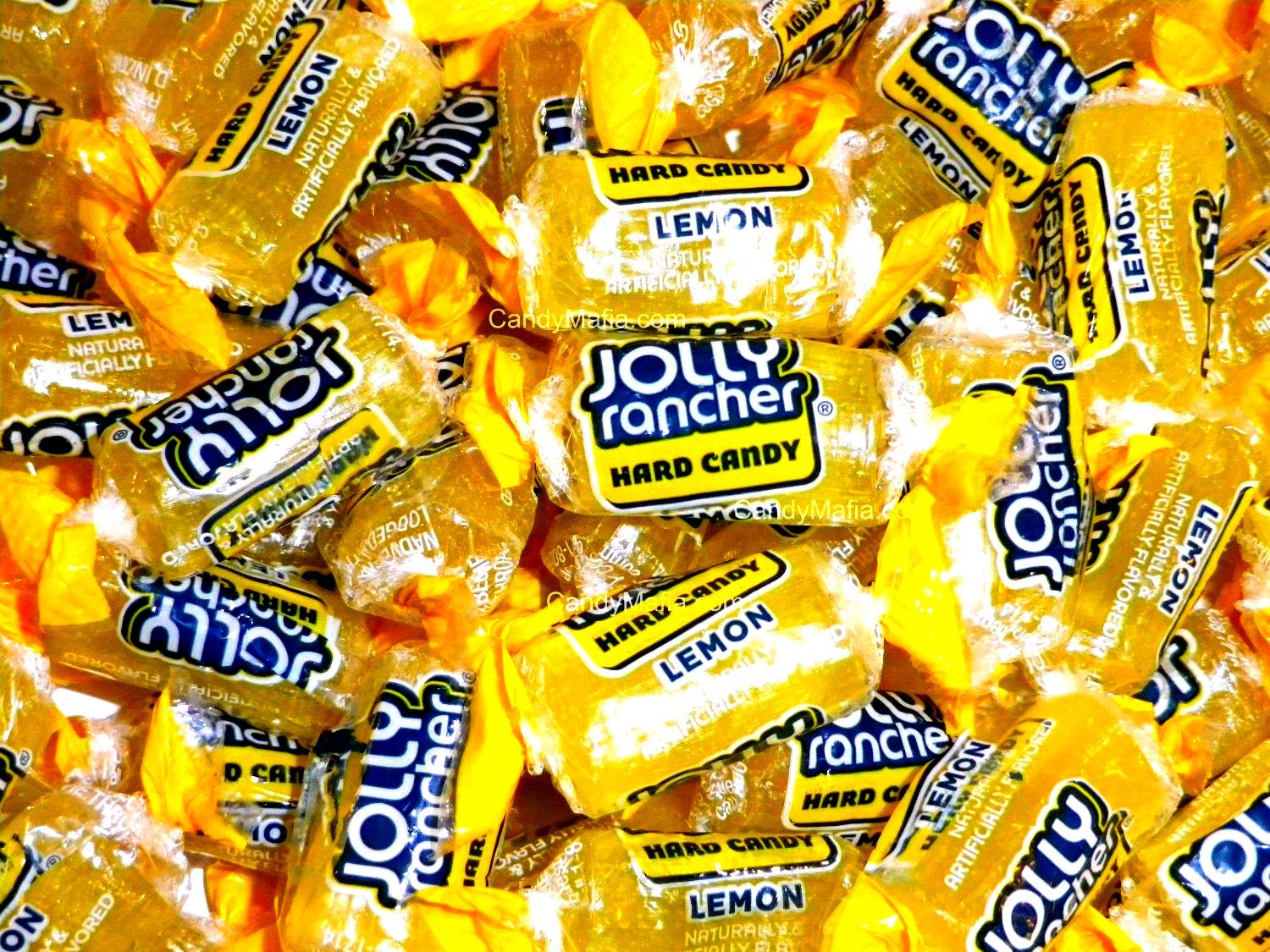 3 Bags Jolly Rancher LEMON Candies 13 oz Wrapped Hard Fresh Candy Lot
