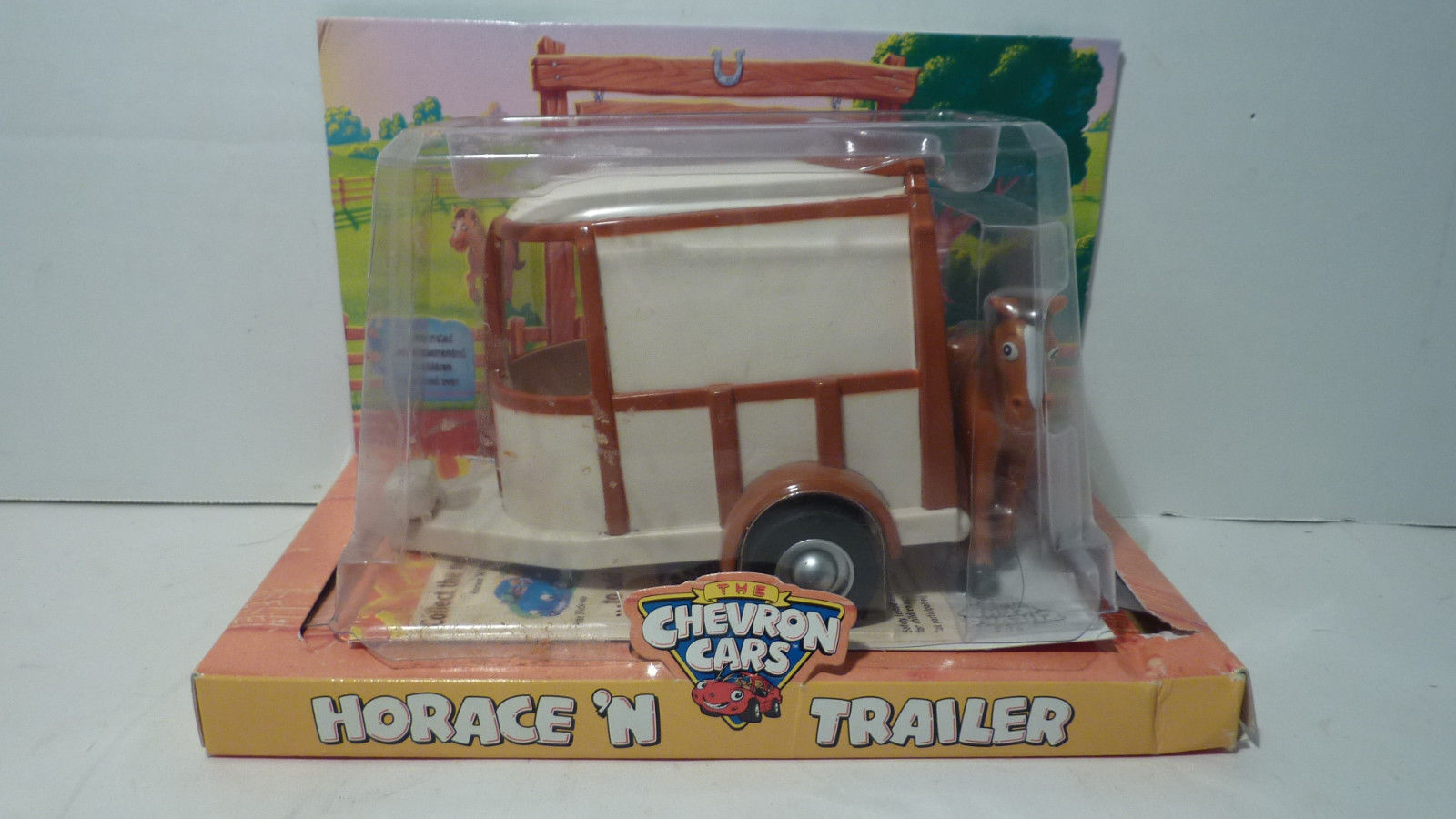 Chevron Cars HORACE N TRAILER New In Box NIB retired Chevron