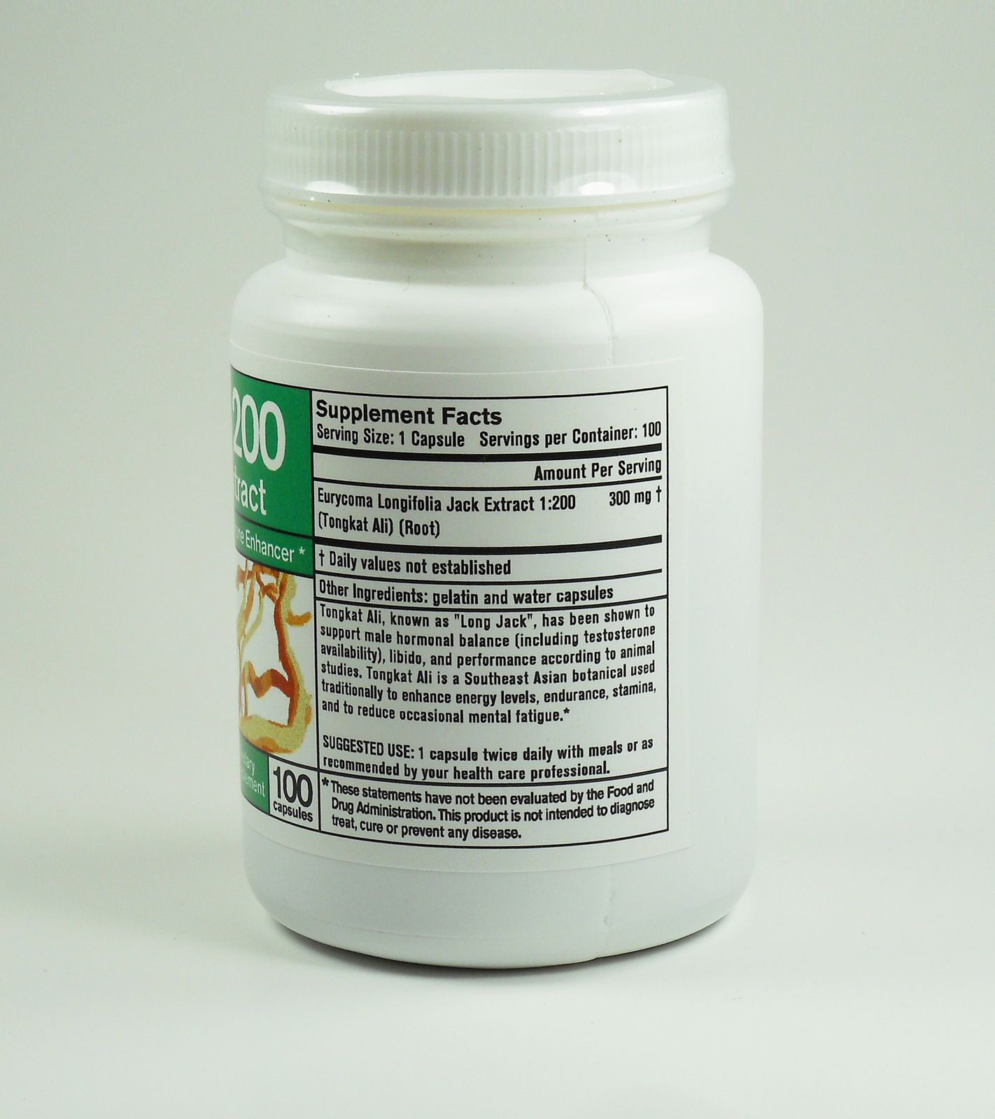 TONGKAT ALI 1200 EXTRACT 300 MG 100 CAPSULES Indonesia Vitamins